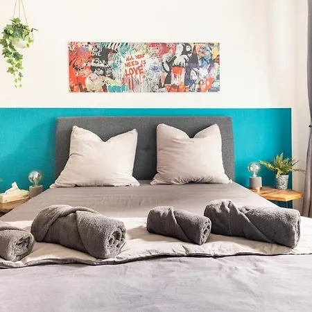 Super Zentrale, Gemutliche Mit Balkon Daire Leipzig